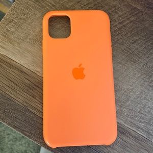 iPhone 11 orange Apple Silicon hard case